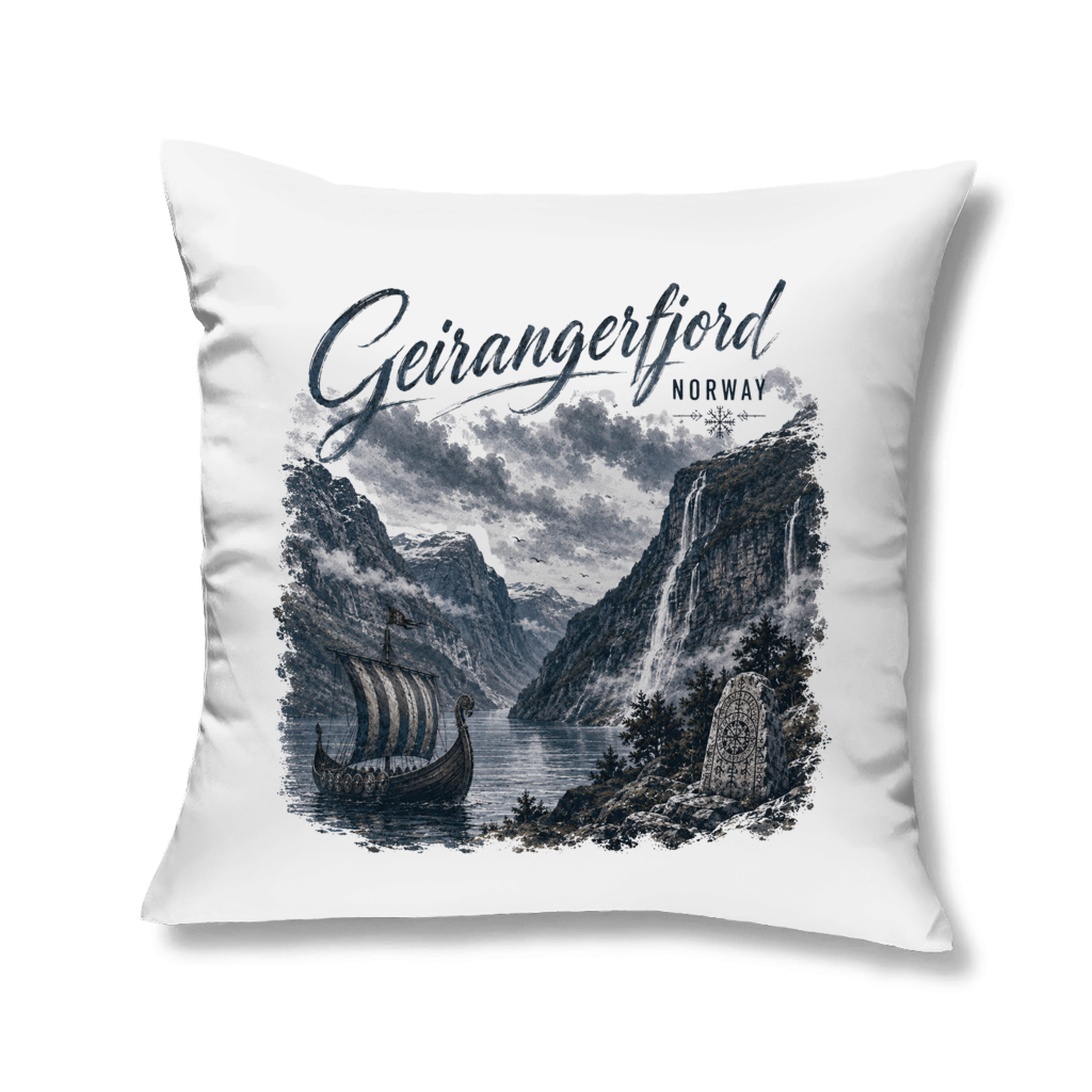 Die Wikingerwelt - Geirangerfjord // Kopfkissen