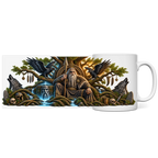 Odin und Yggdrasil // Panorama Tasse