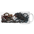 Tyr und Fenrir // Panorama Tasse