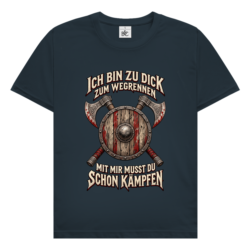 zu dick zum rennen // Shirt
