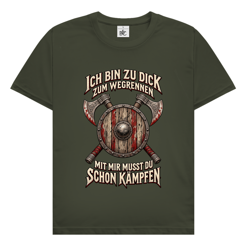 zu dick zum rennen // Shirt