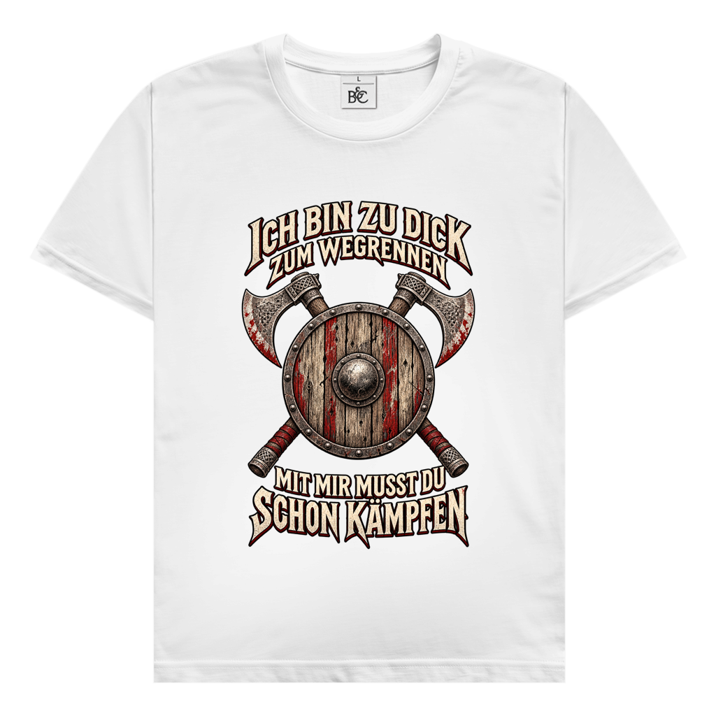 zu dick zum rennen // Shirt