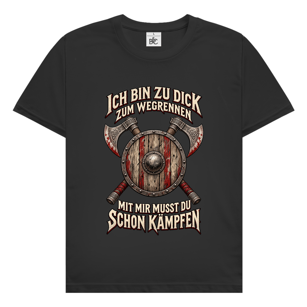 zu dick zum rennen // Shirt