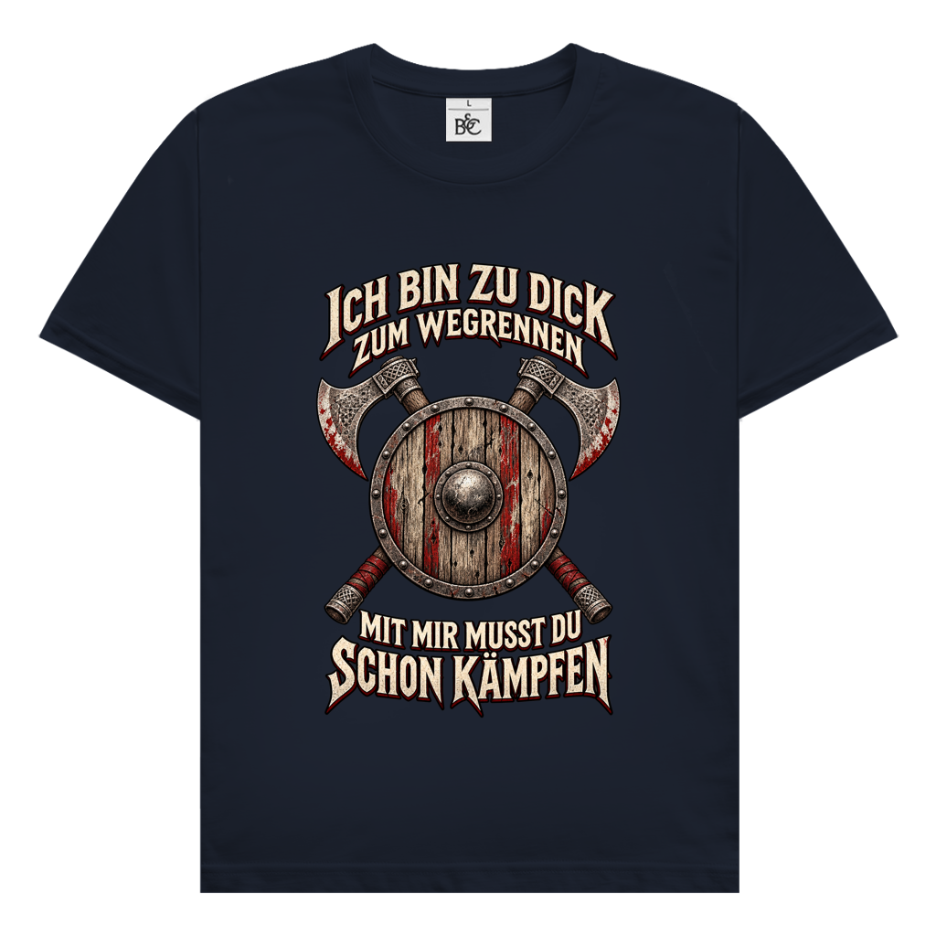 zu dick zum rennen // Shirt