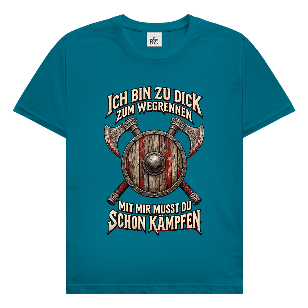 zu dick zum rennen // Shirt
