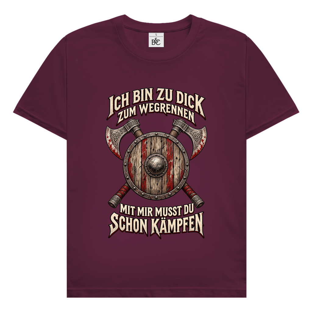 zu dick zum rennen // Shirt