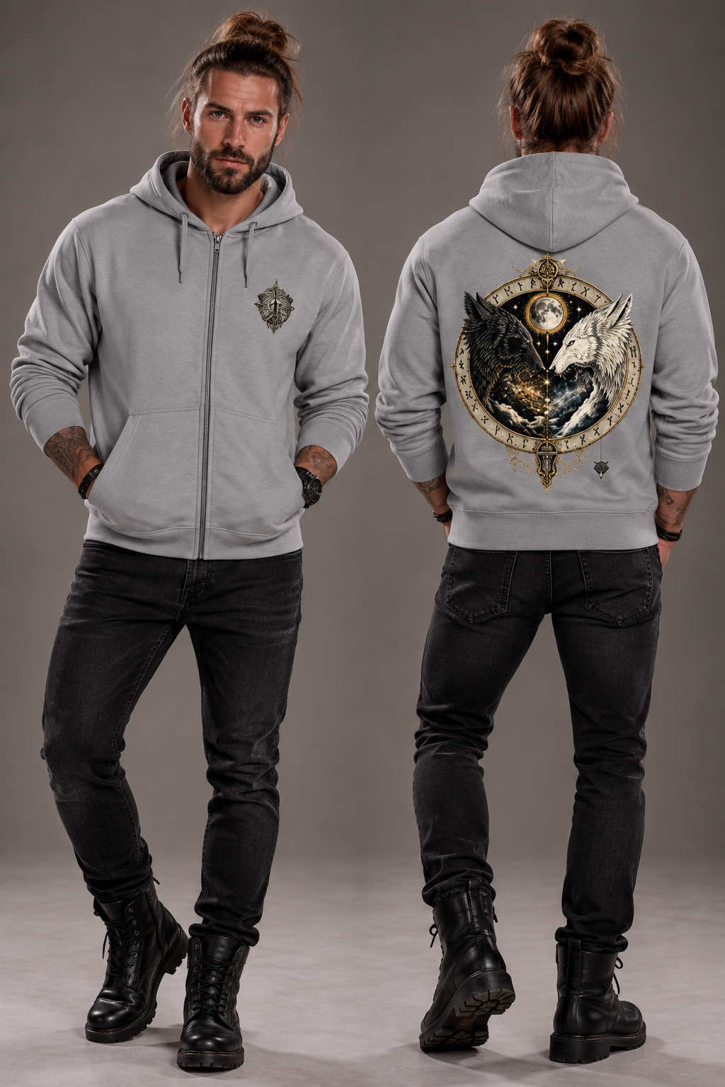 Sköll & Hati // Zip-Hoodie
