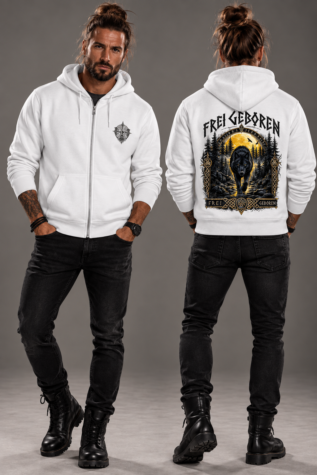 Frei Geboren // Zip-Hoodie